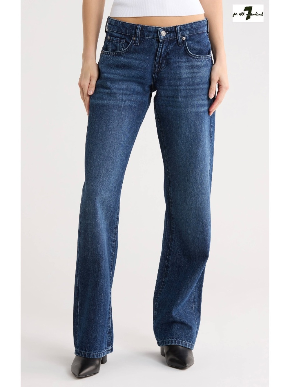 7 FOR ALL MANKIND NWT LOW RISE STRAIGHT LEG KENDALLVILLE JEAN. SIZE 30